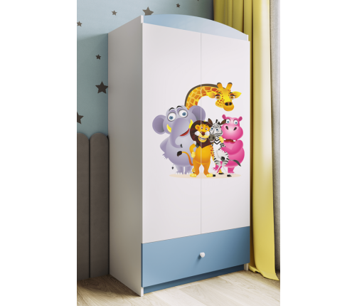 Szafa babydreams niebieska zoo