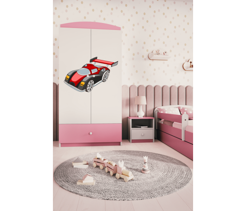 Szafa babydreams różowa auto wyścigowe