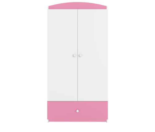 Szafa Babydreams różowa bez wzoru