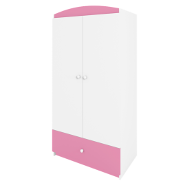 Szafa Babydreams różowa bez wzoru