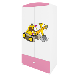 Szafa babydreams różowa koparka