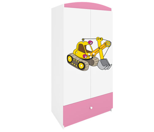 Szafa babydreams różowa koparka