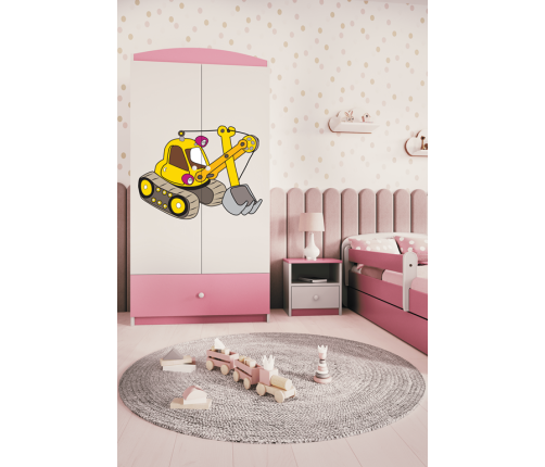 Szafa babydreams różowa koparka