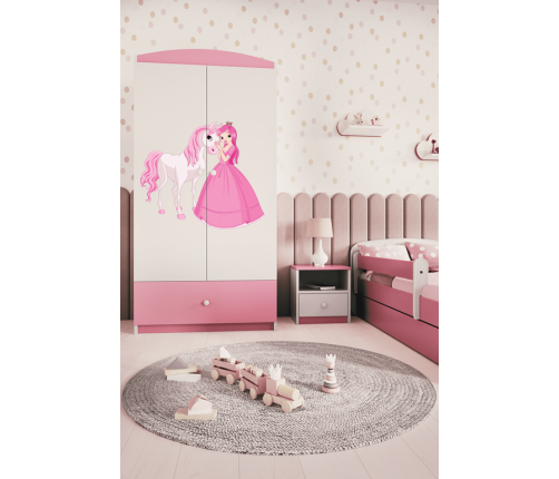 Szafa babydreams różowa księżniczka konik