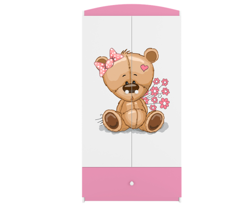 Szafa babydreams różowa miś kwiatki