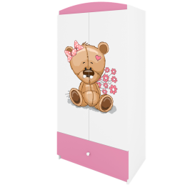 Szafa babydreams różowa miś kwiatki