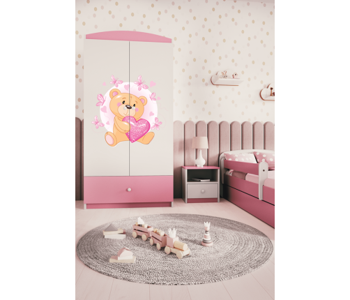Szafa babydreams różowa miś motylki
