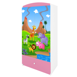Szafa babydreams różowa safari