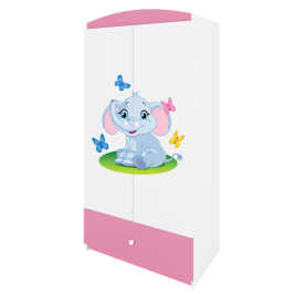 Szafa babydreams różowa słonik