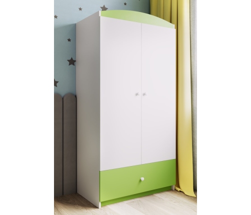 Szafa Babydreams zielona bez wzoru