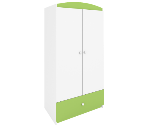 Szafa Babydreams zielona bez wzoru