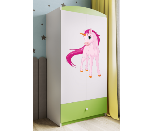 Szafa babydreams zielona jednorożec