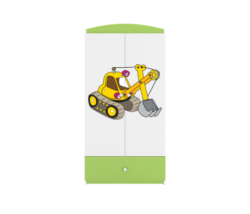 Szafa babydreams zielona koparka