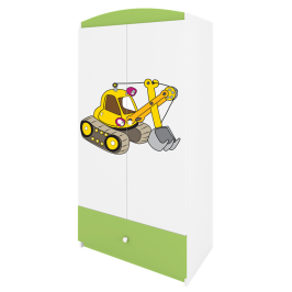 Szafa babydreams zielona koparka