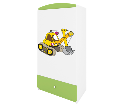 Szafa babydreams zielona koparka