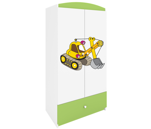 Szafa babydreams zielona koparka