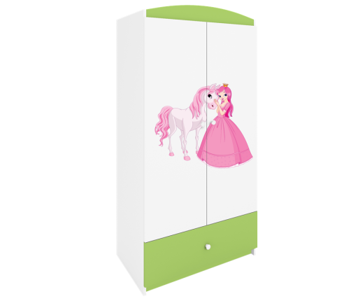 Szafa babydreams zielona księżniczka konik