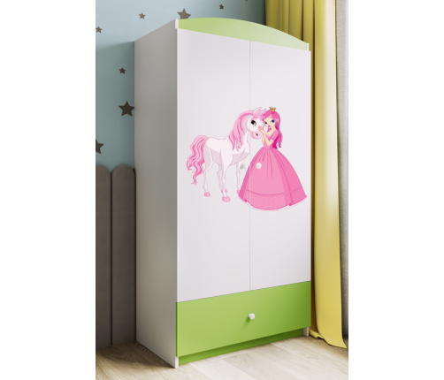 Szafa babydreams zielona księżniczka konik