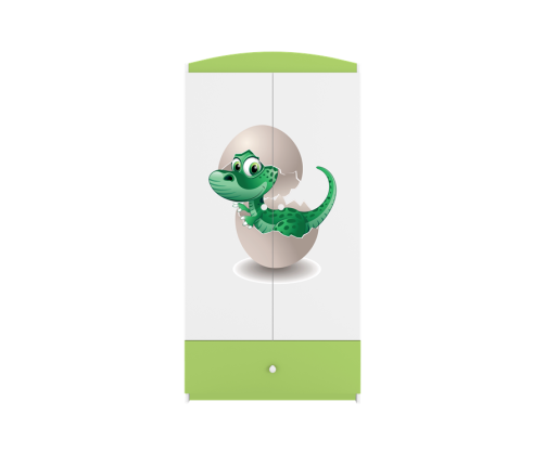 Szafa babydreams zielona mały dino