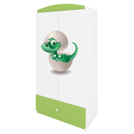 Szafa babydreams zielona mały dino