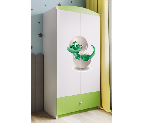 Szafa babydreams zielona mały dino