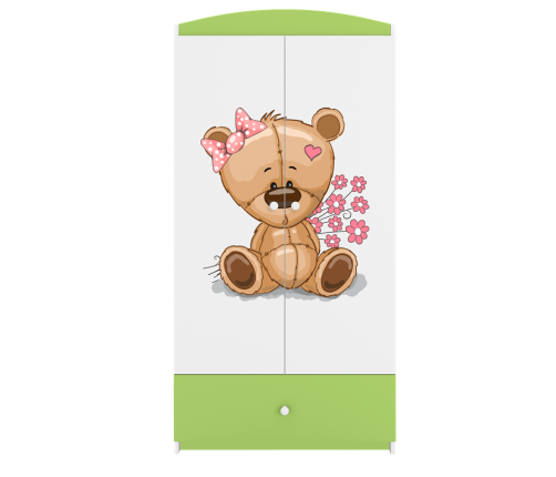 Szafa babydreams zielona miś kwiatki