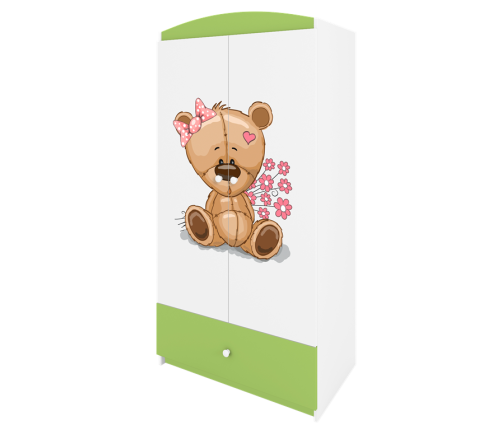 Szafa babydreams zielona miś kwiatki