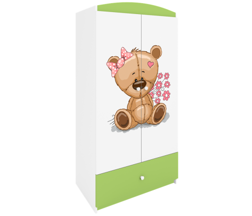 Szafa babydreams zielona miś kwiatki