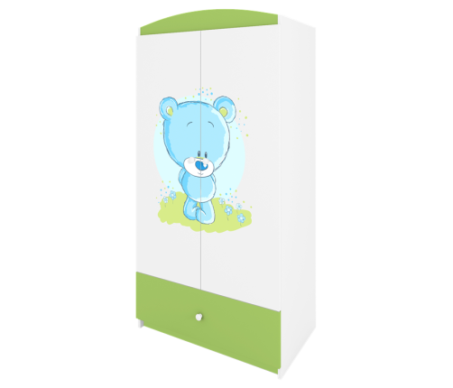 Szafa babydreams zielona niebieski miś