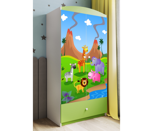 Szafa babydreams zielona safari