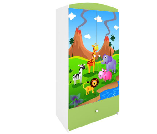 Szafa babydreams zielona safari