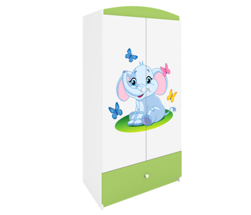 Szafa babydreams zielona słonik