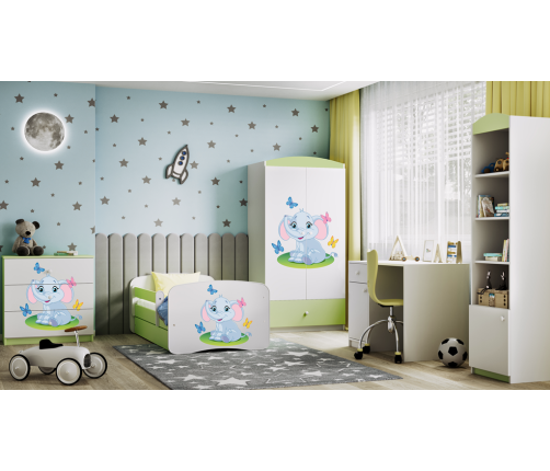 Szafa babydreams zielona słonik