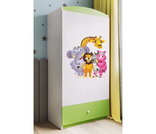 Szafa babydreams zielona zoo