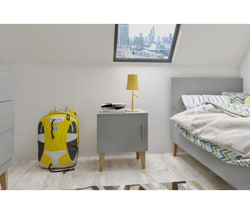 Szafka nocna kubi szary