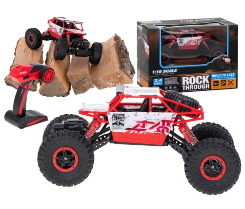 RC auto Rock Crawler HB 2.4GHz 1:18 sarkans