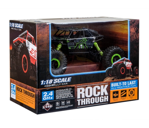 RC auto Rock Crawler HB 2.4GHz 1:18 zaļš