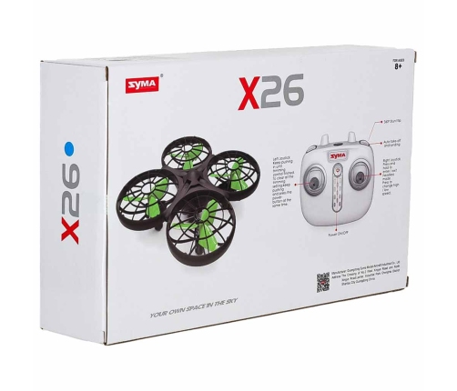 Syma X26 šķēršļu novēršanas RC drons 2.4Ghz bezgalvas drons