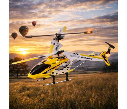 SYMA S107G RC helikopters dzeltens