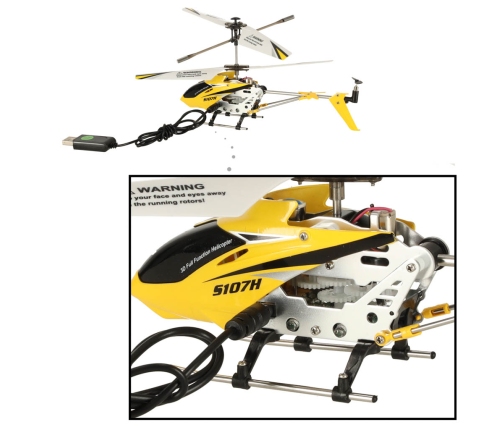 SYMA S107H RC helikopters 2.4GHz RTF dzeltens