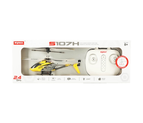 SYMA S107H RC helikopters 2.4GHz RTF dzeltens