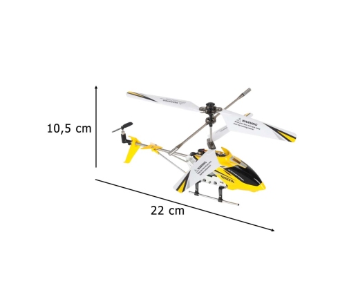 SYMA S107H RC helikopters 2.4GHz RTF dzeltens