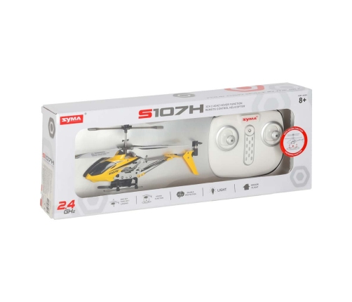 SYMA S107H RC helikopters 2.4GHz RTF dzeltens