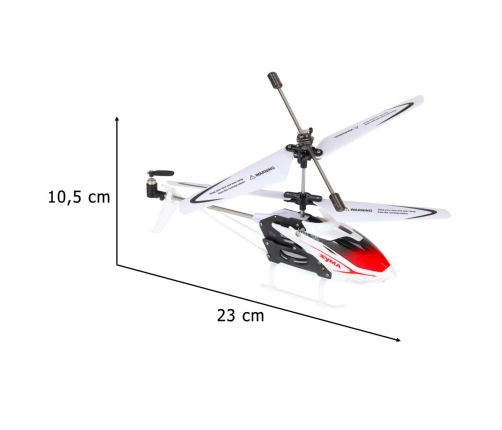 SYMA S5 RC helikopters 3CH balts