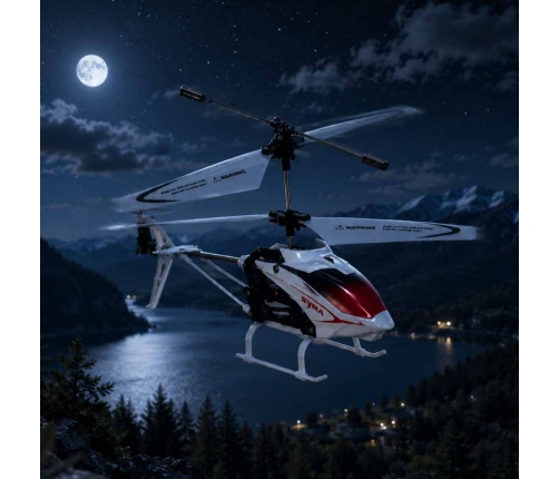 SYMA S5 RC helikopters 3CH balts