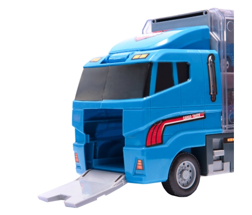 Transportera kravas automašīna TIR palaidējs + metāla automašīnas policija
