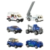 Transportera kravas automašīna TIR palaidējs + metāla automašīnas policija