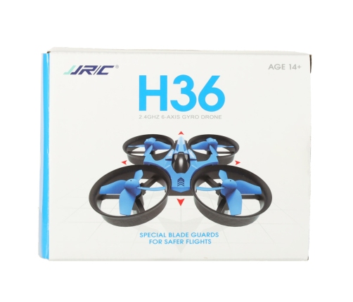 JJRC H36 mini 2.4GHz 4CH 6 asu RC drons melns