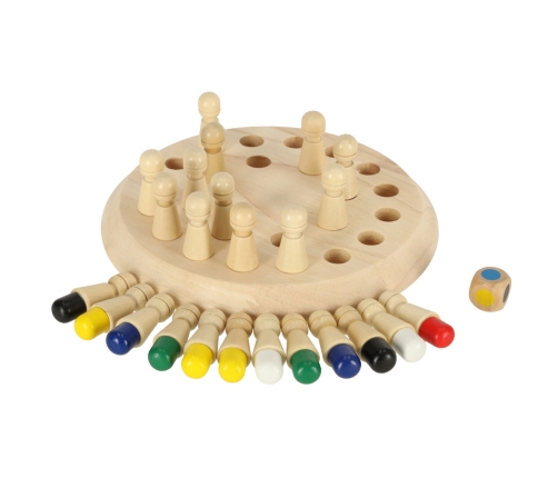 Atmiņas puzzle spēle Ķīniešu spēles krāsas koka