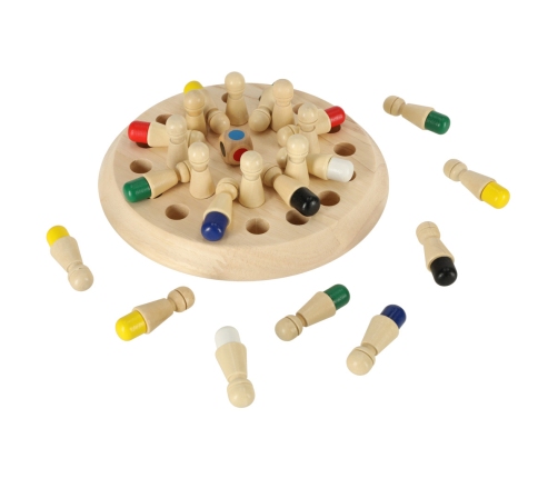 Atmiņas puzzle spēle Ķīniešu spēles krāsas koka